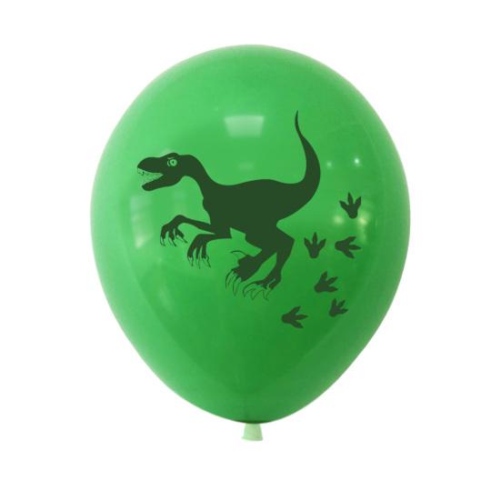 1 Set 12 Zoll Emulsion Dinosaurier Ballon Set Happy Festival Geburtstagsballons Kit für Zuhause