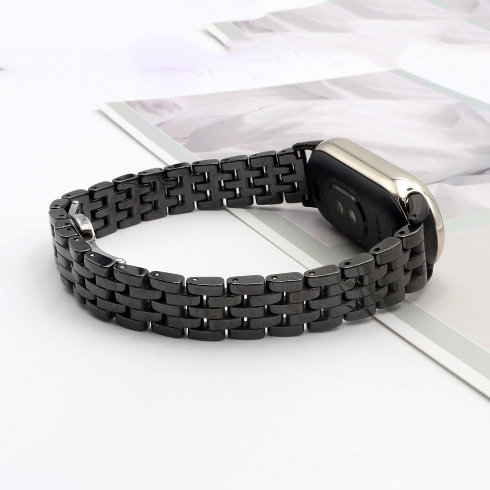 Ceramic Watchband for Xiaomi Smart Band 9 Strap Stainless Steel Bracelet Mi Band 8/9/10 Smartwatch Wristband Replacement for Man