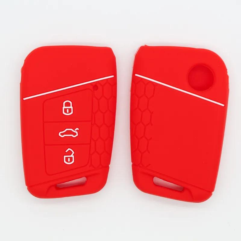 For Volkswagen Golf 7 Silicone Car Key Cover Factory Direct Large Volume  Protective Case