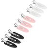 Hairpins [9 Pcs], Hair Clips Without Bending, Hair Clips Without Creases, Makeup Seamless Makeup Bangs Hair Styling (Pink, White, Black)