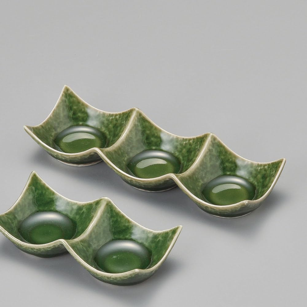 

Yamashita craft Matcha Oribe мини тройная тарелка 332-35-716