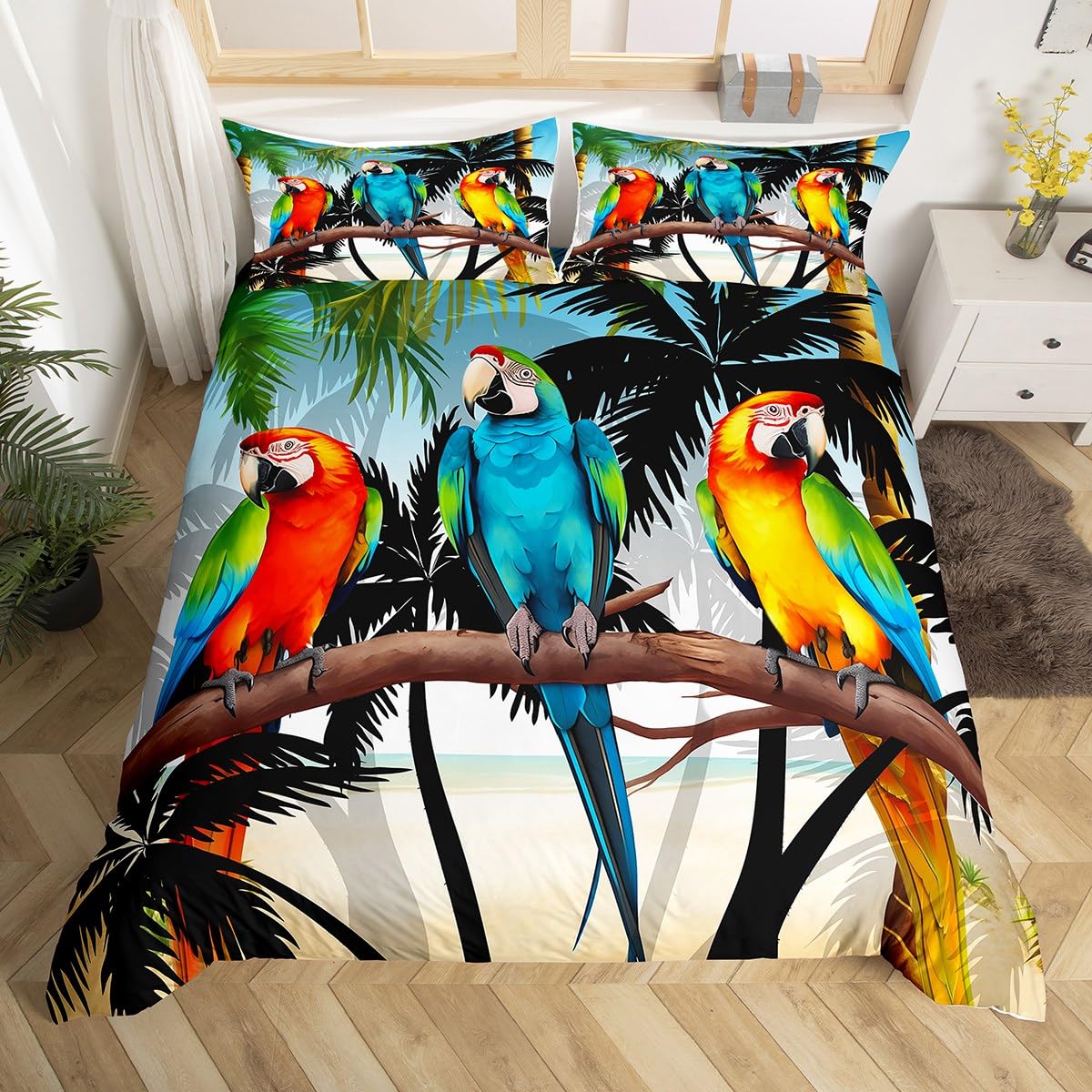 

Coconut Collection Duvet Cover Set For Kids Teens Quilt Covers Lightweight Down Room Decor Queen Size 2 Pillowcase 1 Duvet Cover EU Single(135x200cm)