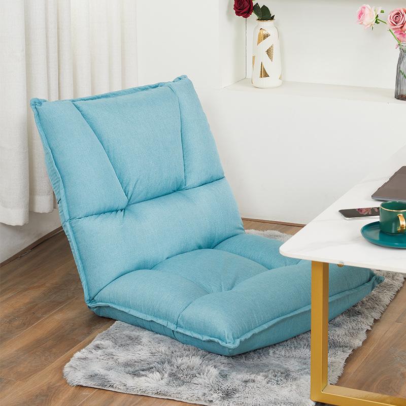 Lazy Folding Sofa Fabric Backrest Chair Japanese Style Tatami Bedside Seat Bay Window Small Backrest Sofa Lounge Chair