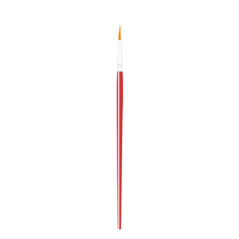 Red Handle Yellow Nylon Hair Children's Paint Brush
