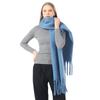 Luxury Winter Scarf for Women Cashmere Warm Solid Pashmina Shawl Wraps Female Thick Soft Poncho Chuncky Bufanda Tassel Echarpe