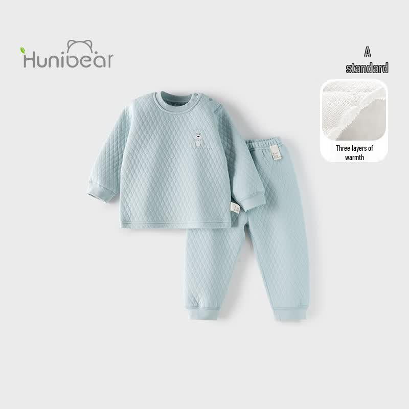 Happy Bear Baby Pure Cotton Thermal Underwear Set