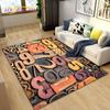 3D Letter Number Retro Nostalgia Area Rug,Carpet Rug for Living Room Bedroom Sofa Doormat,Kids Play Crawling Non-slip Floor Mat
