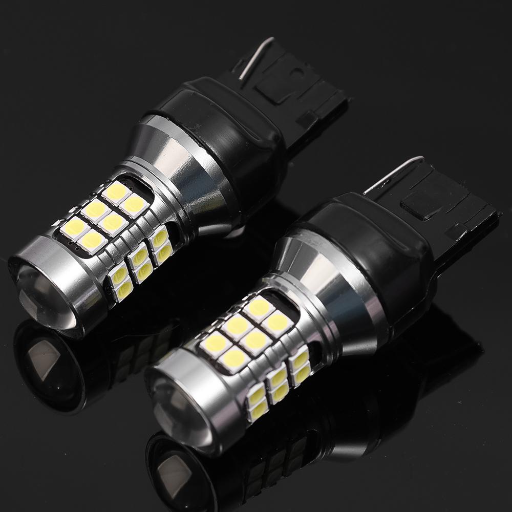 1/2Pcs Car Reversing Light High Power High Bright White Signal Lamp T20-27 Beads LED Lights Suitable for Cars Motorcycles Trucks