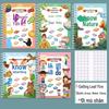Quiet Book: Traditional Chinese Character Flashcards & Sticker Book for Early Childhood Education