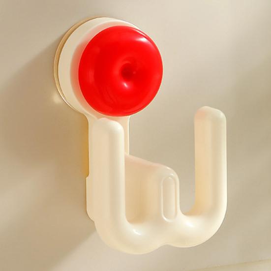 Yousheng Suction Cup Slipper Hook, No Drill Wall Mount Vertical Storage, Moisture Proof Corrosion Resistant Organizer, for Bathroom