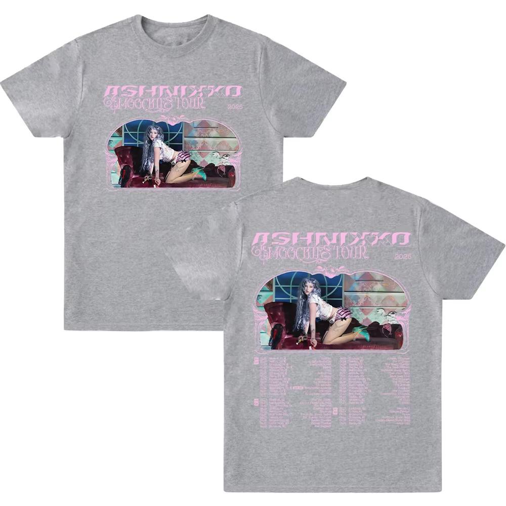 2026 Ashnikko Smoochies TourTshirt Fashion Graphic Unisex Women Harajuku Streetwear Tee Aesthetic Cotton Comfort Clothes Ins Y2k