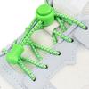 1Pair/3Pair Round Tennis Lazy Laces Without Ties Unisex Elastic Shoelaces Sneakers No Tie Shoe Laces Adult Kids Shoe Accessories