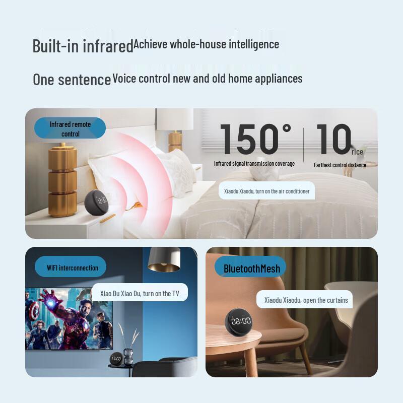 Xiaodu Pro Smart Alarm Clock Speaker