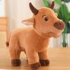Brown Plush Cow Toy Animal Stuffed Dolls Bedroom Decoration Kids Cute Gifts