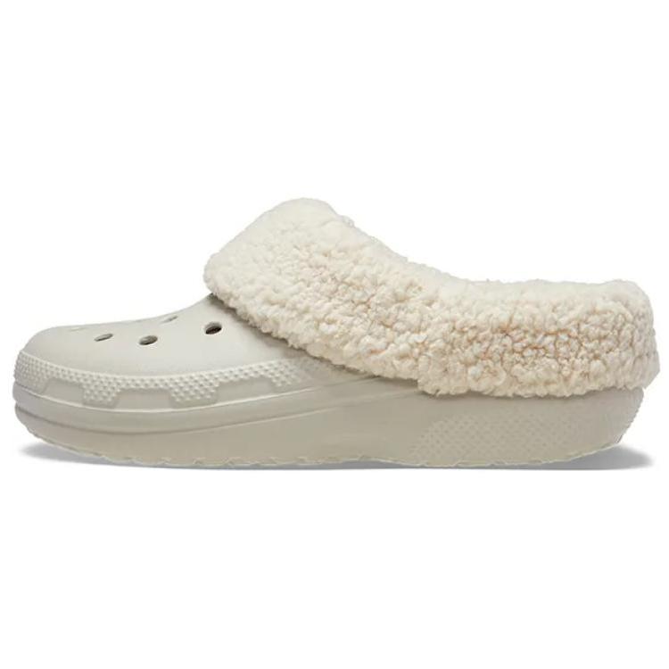 Crocs Classic Flower Roll Hole Shoes Unisex Grey