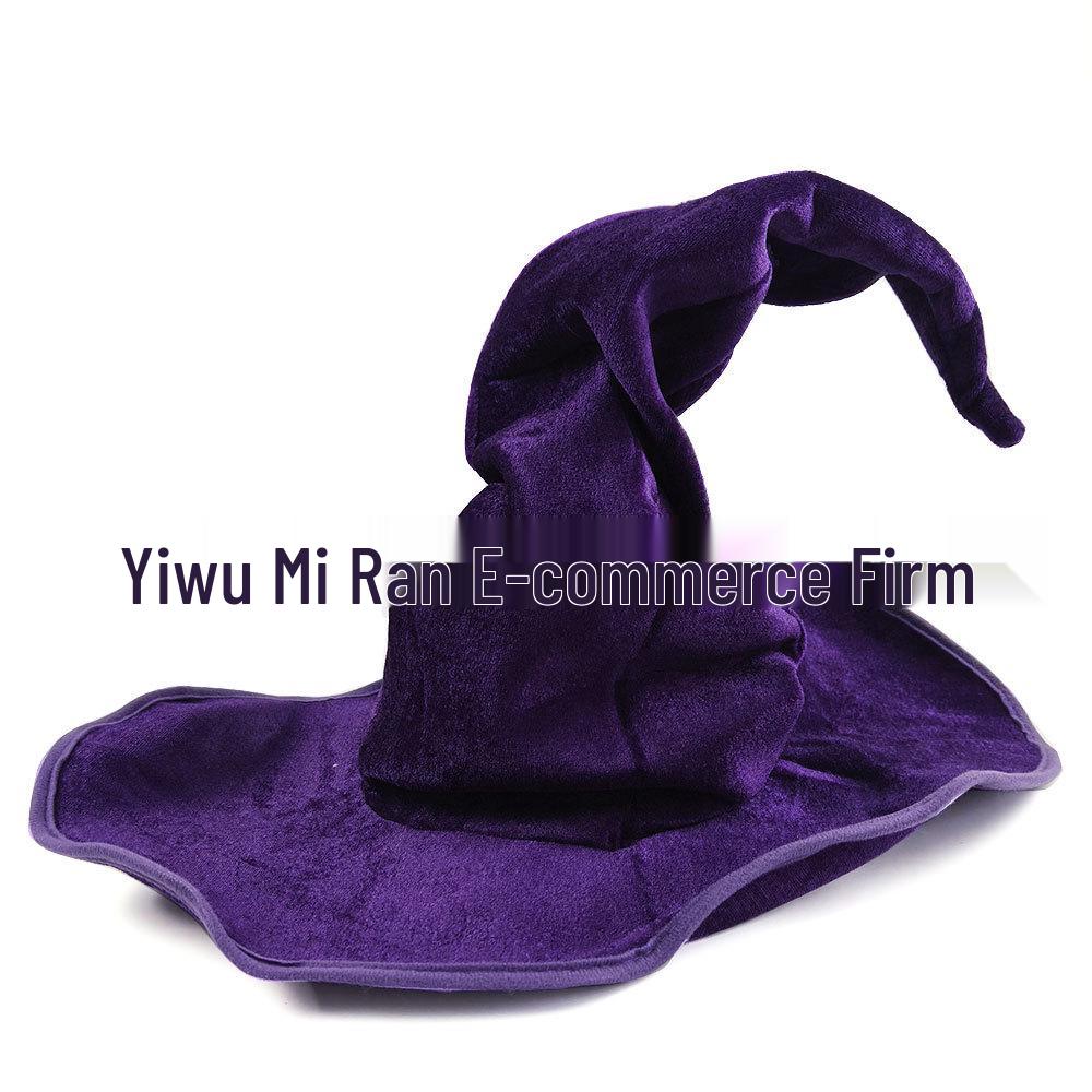 Pălărie de vrăjitoare cu pânză de păianjen luminoasă, decorațiune de Halloween