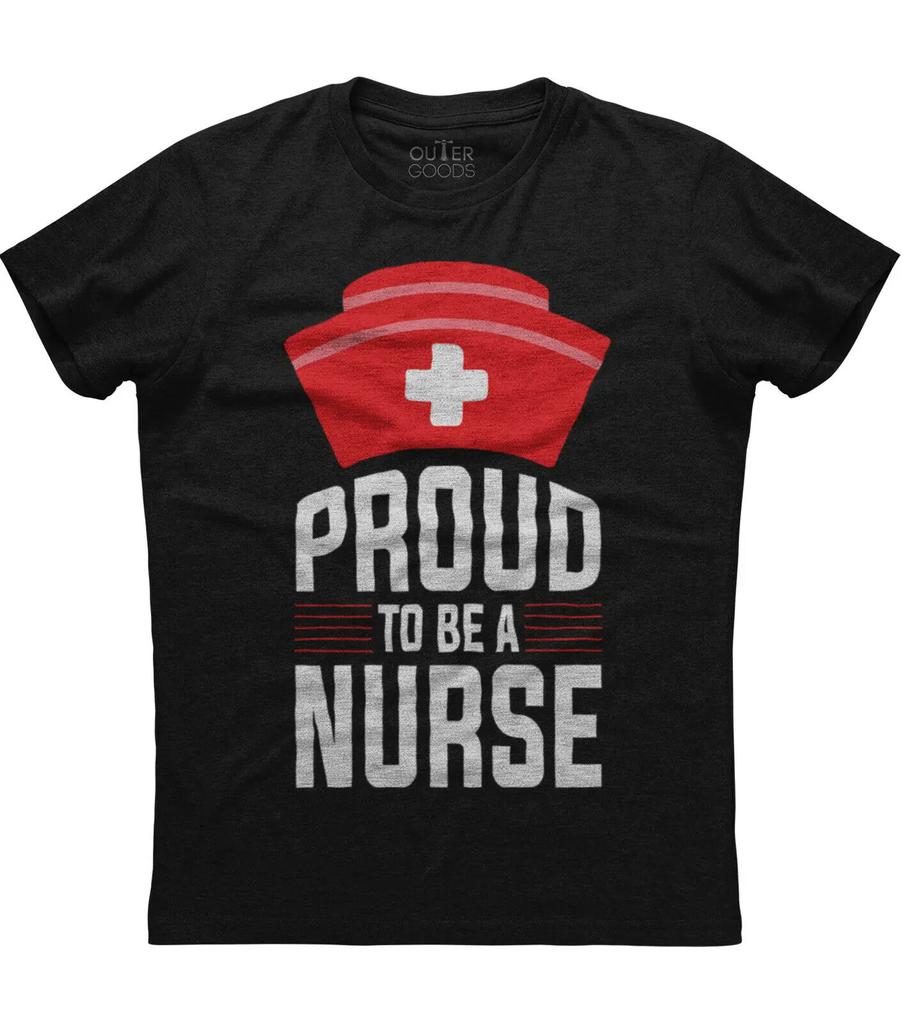 Proud To Be A Nurse Unisex Design TShirt Summer Cotton ONeck Short Sleeve Unisexs T Shirt New S3XL
