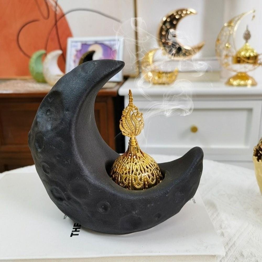 Ceramic Eastern Incense Holder Middle Eastern Style Arabic Incense Burner  Table Centerpiece