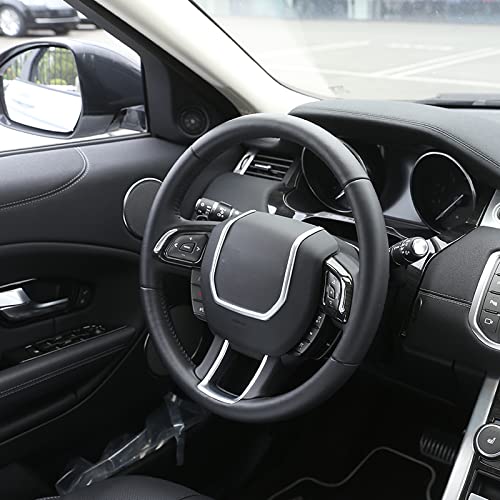 DIYUCAR Rattpanelsöverdrag för Land Rover Range Rover Evoque 2012-2018, Självhäftande Rattöverdrag, Panel för Interiör, Anpassade Biltillbehör