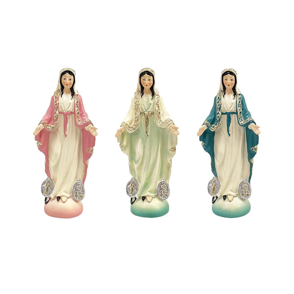 Catholic Virgin Mary Figurine Sculpture Religious Gift Exquisite Resin Craft