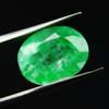 Green Emerald Colombian Oval Cut 6 Carat Natural   Loose Gemstone