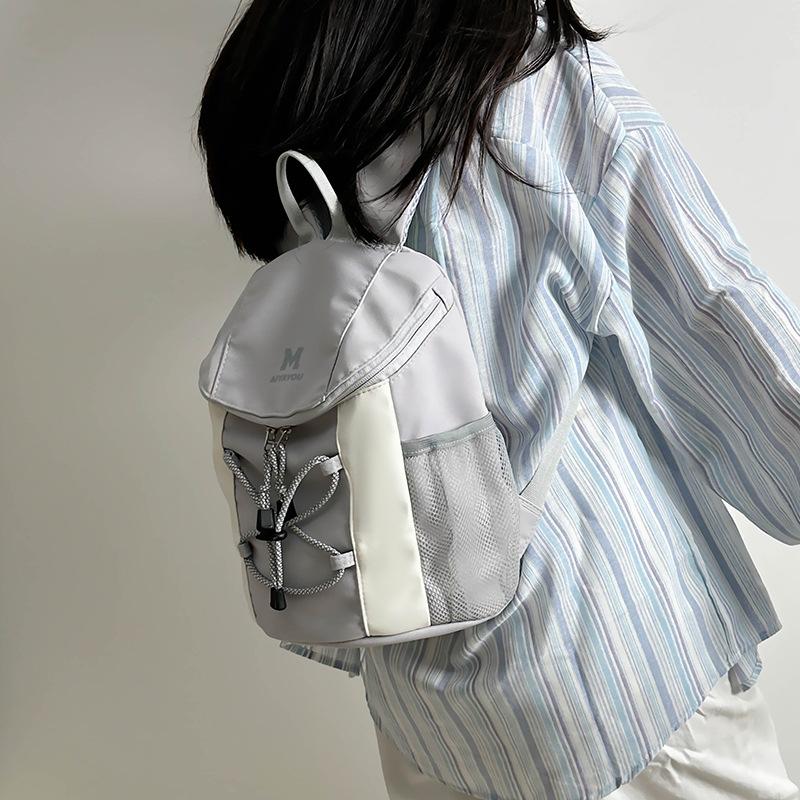 

Школьный рюкзак, повседневный рюкзак, модный велосипедный рюкзак, универсальный и легкий дорожный рюкзак. серый