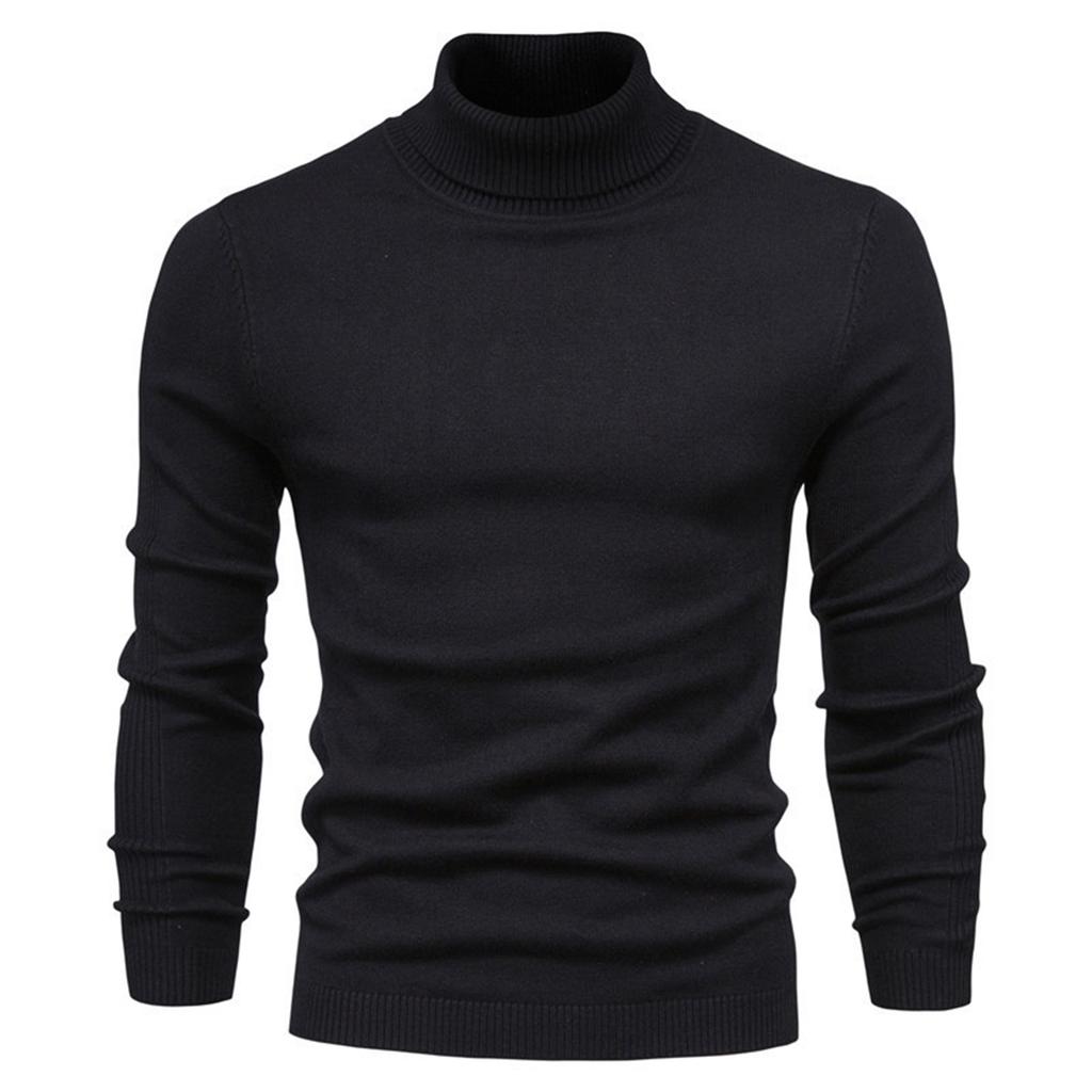 And Winter Thickened Warm Sweater Medium Collar Men's Multi-color Sweater