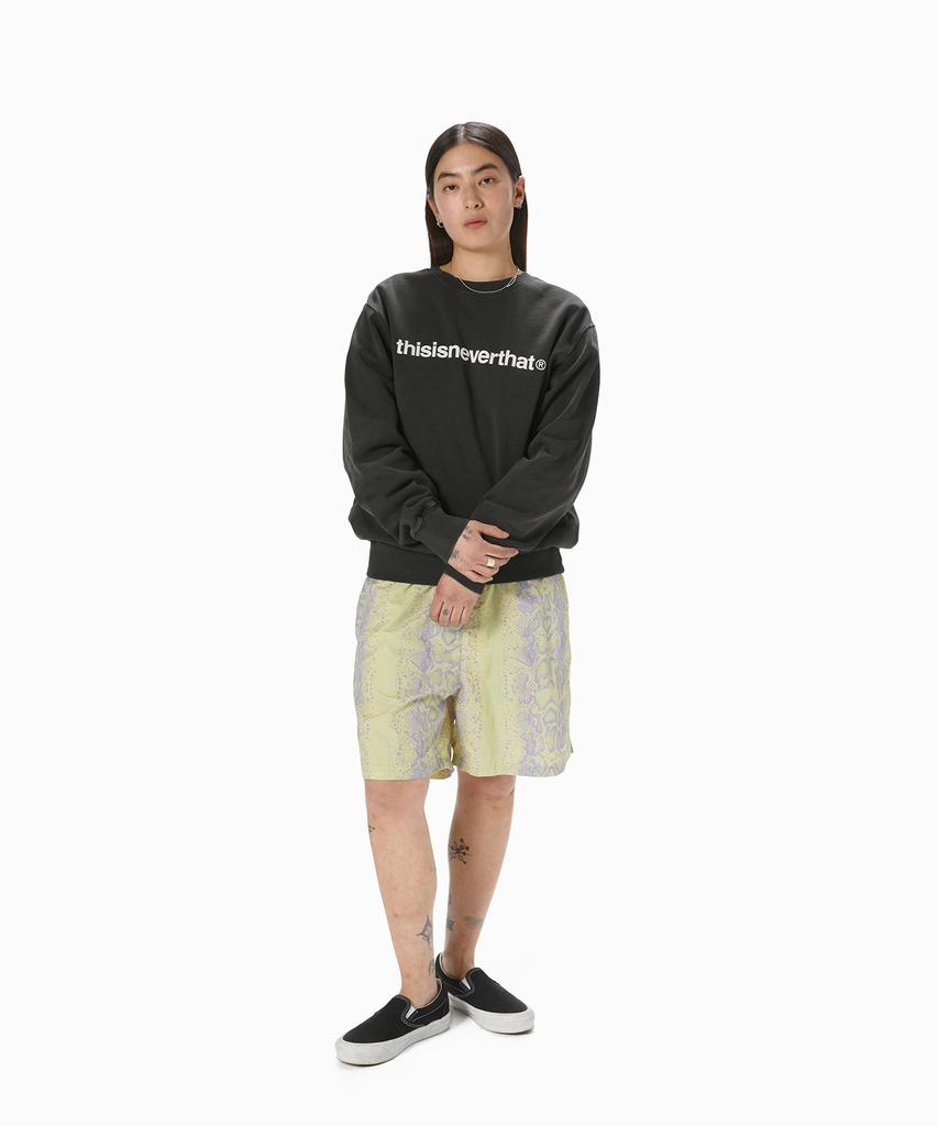 THISISNEVERTHAT T-Logo Lt Crewneck Charcoal