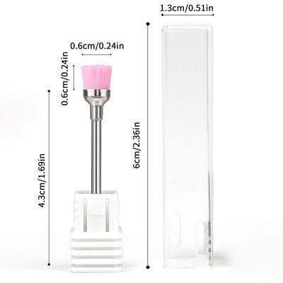 Spazzola Pulizia Frese Unghie Pulitore Lima Elettrica per Unghie Fresatrice Rimuovi Polvere Accessori Trapano Strumento per Unghie Lucidatore