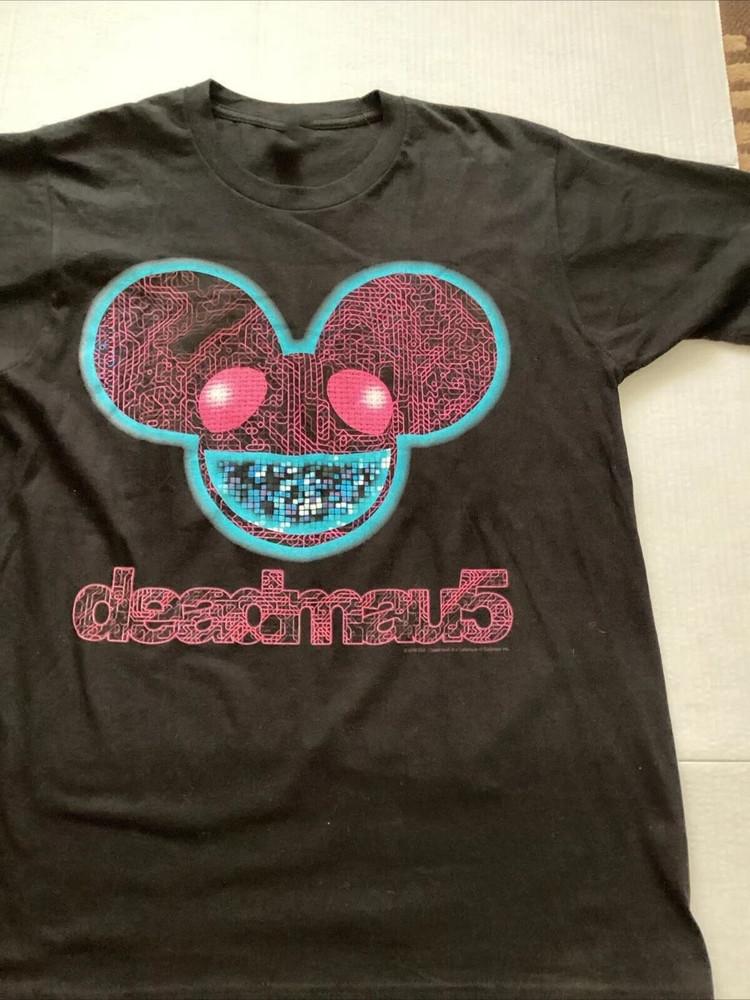 VTG Deadmau5 Album Heavy Cotton Black S5XL T Shirt Unisex S
