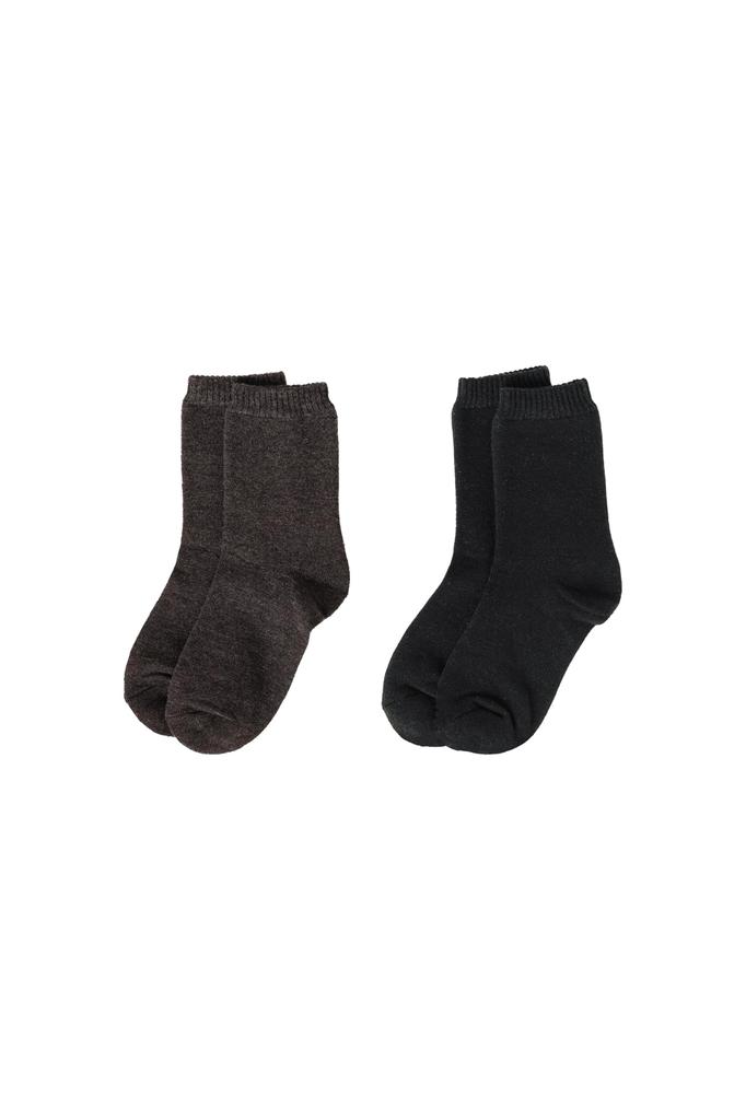 Hokalon Knöchel- und Zehen-Frottee Hokalon Größen Anthrazit und 2 Paar Set Damen Socken, Faser, 23-25cm, Schwarz,