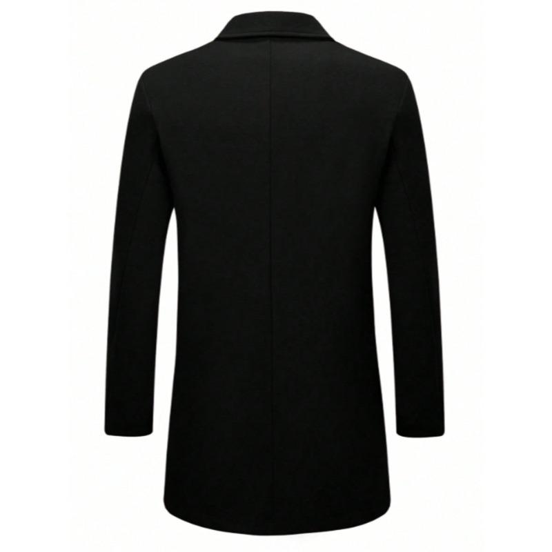 Autumn and Winter Men's Woolen Jacket Woolen Coat Casual Trench Coat