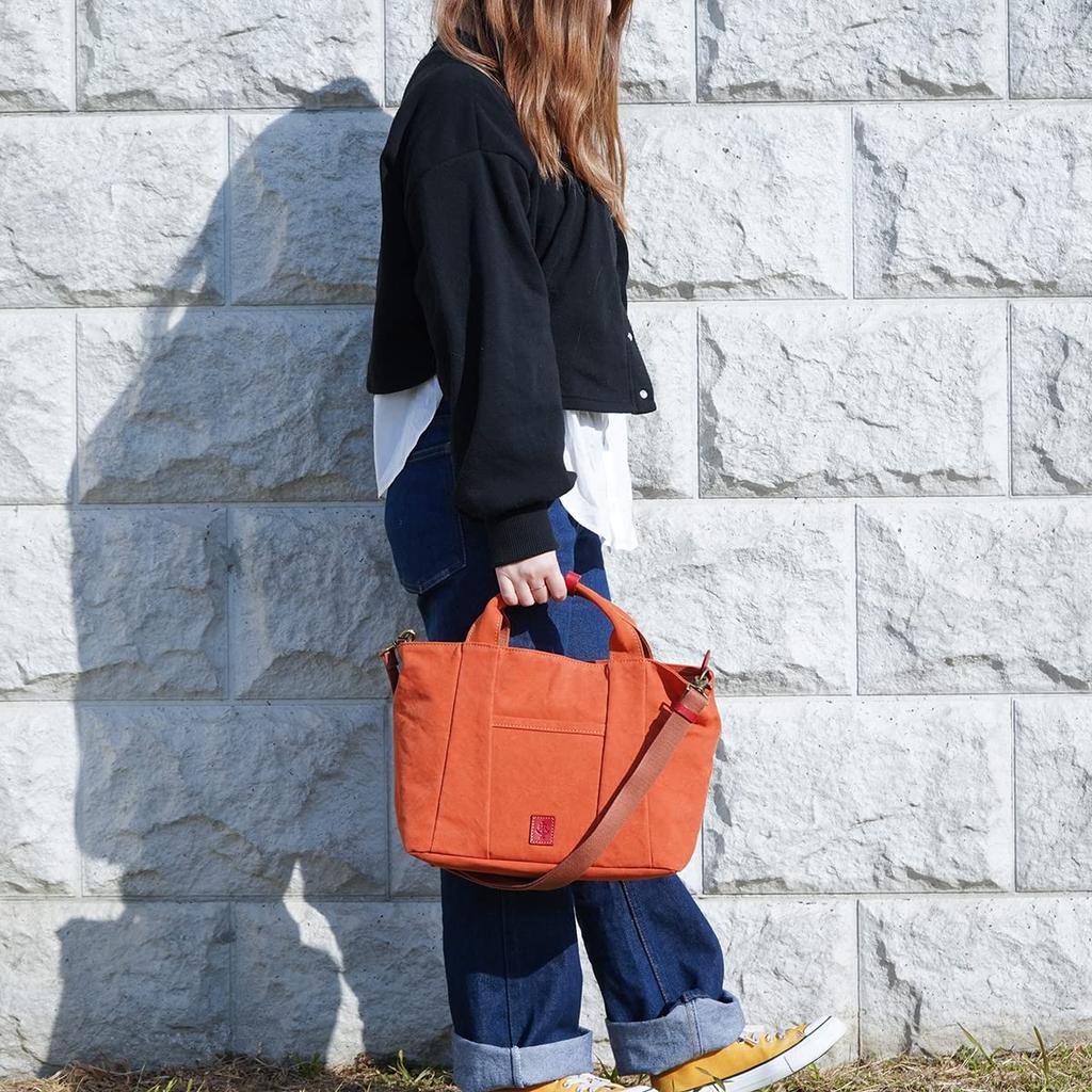 Baggy Port BAGGY'S ANNEX 18 Army Duck Bio Shoulder Tote Bag LGRN4024 (Orange)