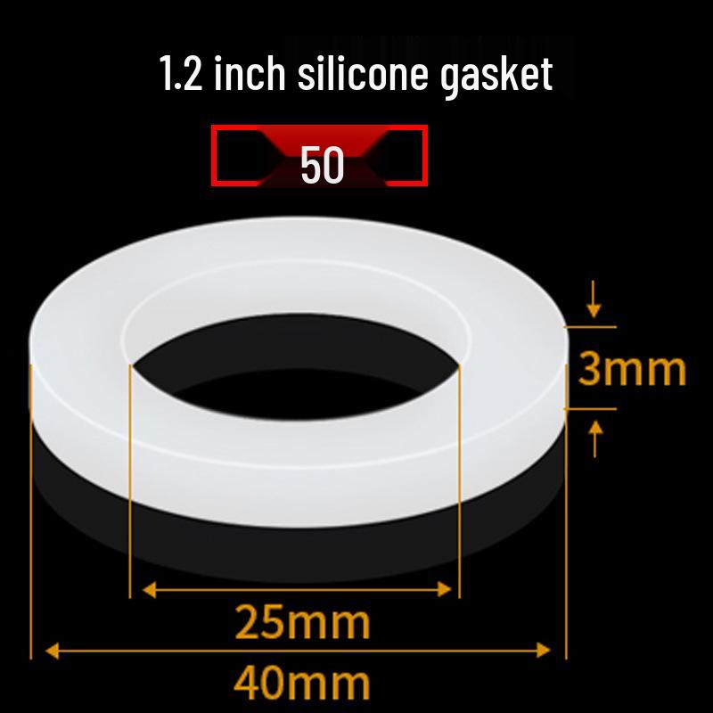 4-Point Shower Head Silicone Gasket & Rubber Washer Set