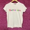 Budweiser Logo Graphic Design T-Shirt XXS