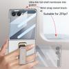 Wristband Holder and Front Glass Protector Ultra-thin All-inclusive Case for Samsung Galaxy Z Flip 7 Flip7 Camera Protect Cover