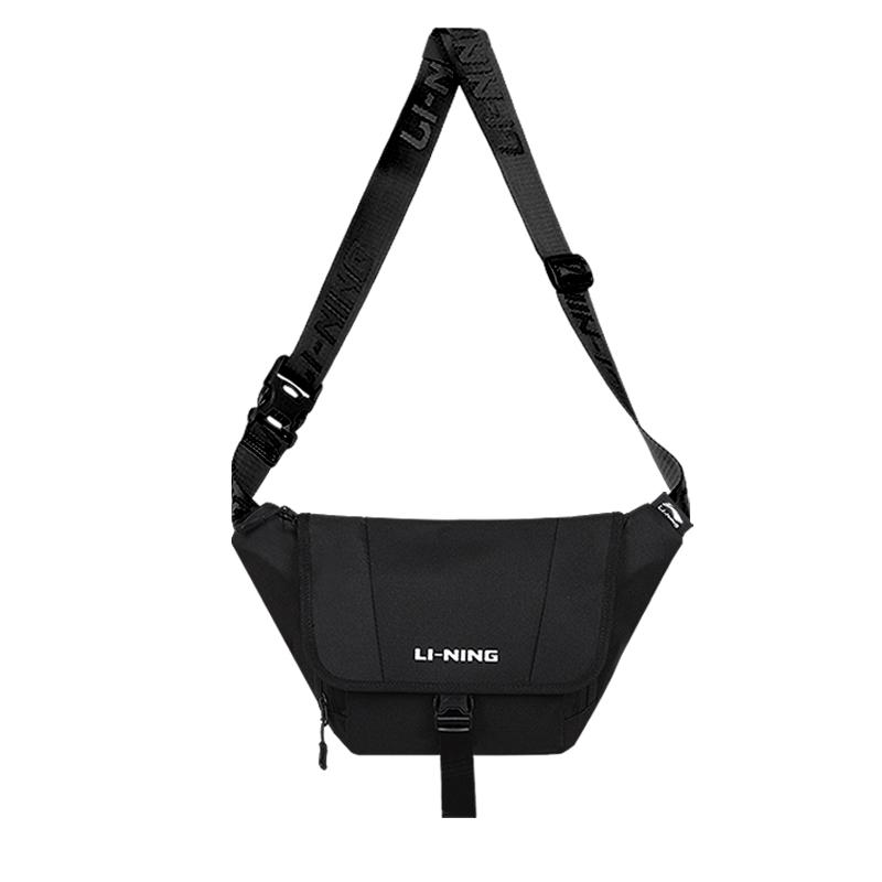 

Li-Ning Large Capacity Sports Minimalist Commuter Shoulder Bag Waist Bag Kids Shoulder Bag Black YBLU047-1 Black