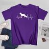 Unisex GerUnisex Shepherd Dog Heartbeat Pulse Tshirt Tees Oneck T Shirts WoUnisex Boys 100 Cotton Short TShirt Unisex All Seasons