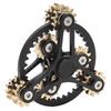 Fingertip Gear Toy 4 Gears Decompression Metal Finger Hand Brass Gear Toy for Stress Relieving