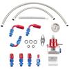 Adjustable FPR AN6 Fitting EFI Fuel Pressure Regulator For 7MGTE MKIII with Hose Line Fittings Oil 100psi Gauge Universal