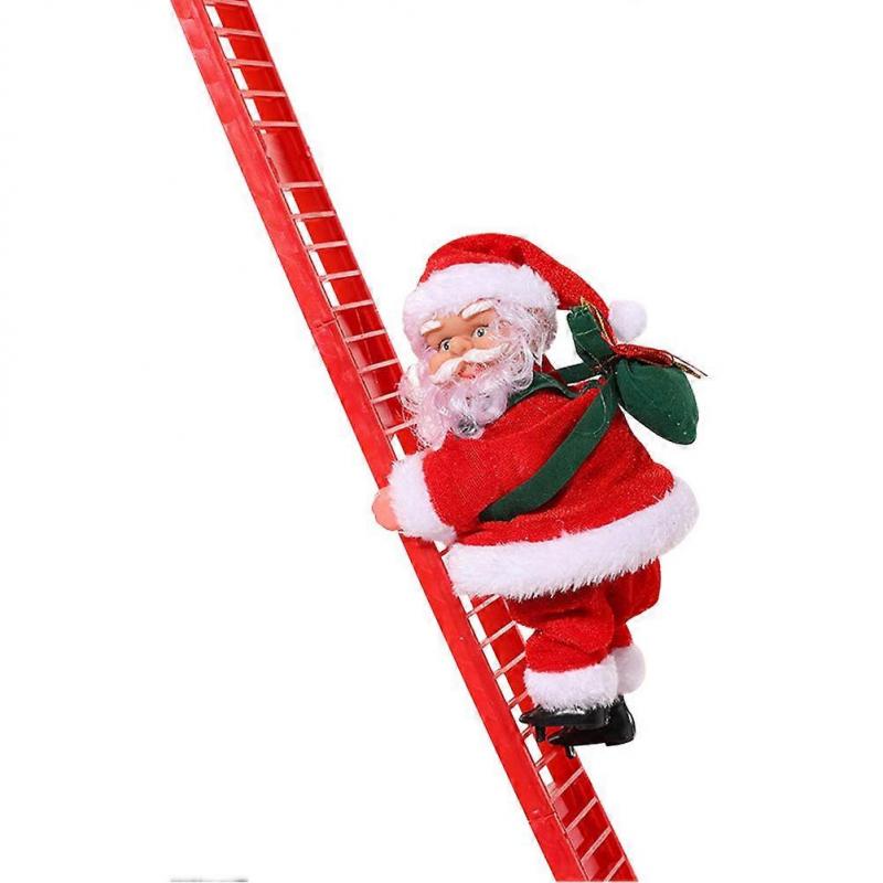 Christmas Electric Santa Claus Doll Climbing Santa Claus Doll Xmas Decoration