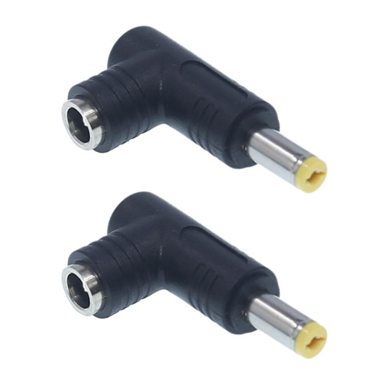 2PCS 240W Heavy Duty DC5.5x2.1mm Power Jacks Plug Adapter DC5525 Female Plug for Multiple Devices DC7.4x5.0HP/DC6.5x4.4mm