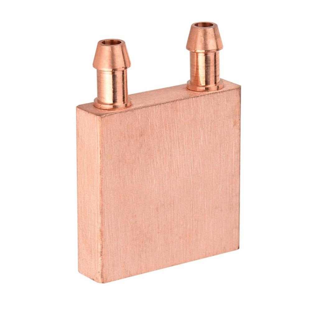 Durable 40 * 40 * 10mm Water Cooling Block Copper High Performance Copper Water Cooling Heat Sink System CPU Cooling