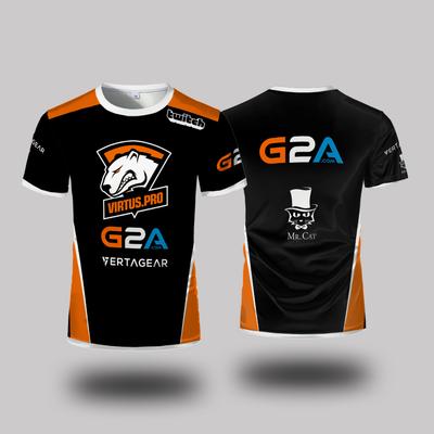 Uniformes de Club de Esports Virtus.Pro Camiseta Deportiva Transpirable de Verano para Hombre y Mujer Suelta Diaria Casual Cuello Redondo Ropa