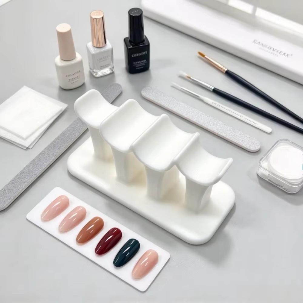 Ergonomic Nail Finger Holder Stand DIY Nail Painting Finger Fixed Support Bracket Home Manicure