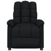 Fauteuil inclinable - MAISON EXCLUSIVE - Noir tissu - Manuel 3 positions - Cadre bois &amp; métal - Accoudoirs rembourrés