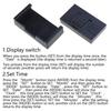 Compact Car Truck Clock Self-Adhesive Digital DisplayClock for Vehicle Dashboard Bedroom Digtal Clock