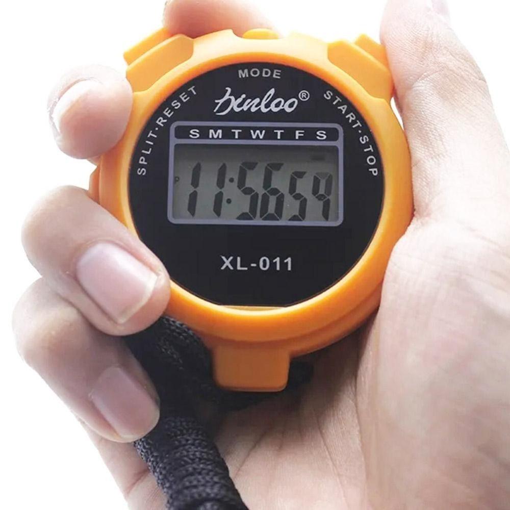 Digital Stopwatch Counter with String Stop Watch Multifunctional Sports Stopwatch  Calendar Lap