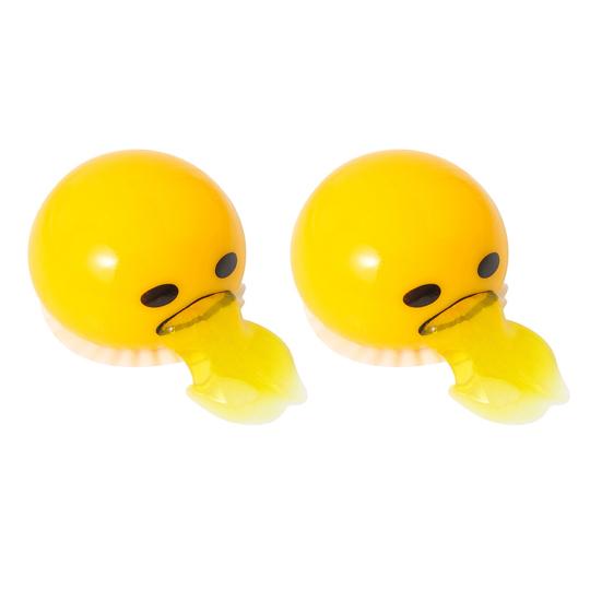 1/2/4/5/6Pcs Puking Sucking Egg Yolk Fidget Toy Anxiety Relief Vomiting Cartoon Egg Yolk Squeeze Stress Ball Sensory Prank Toy Gag Gift