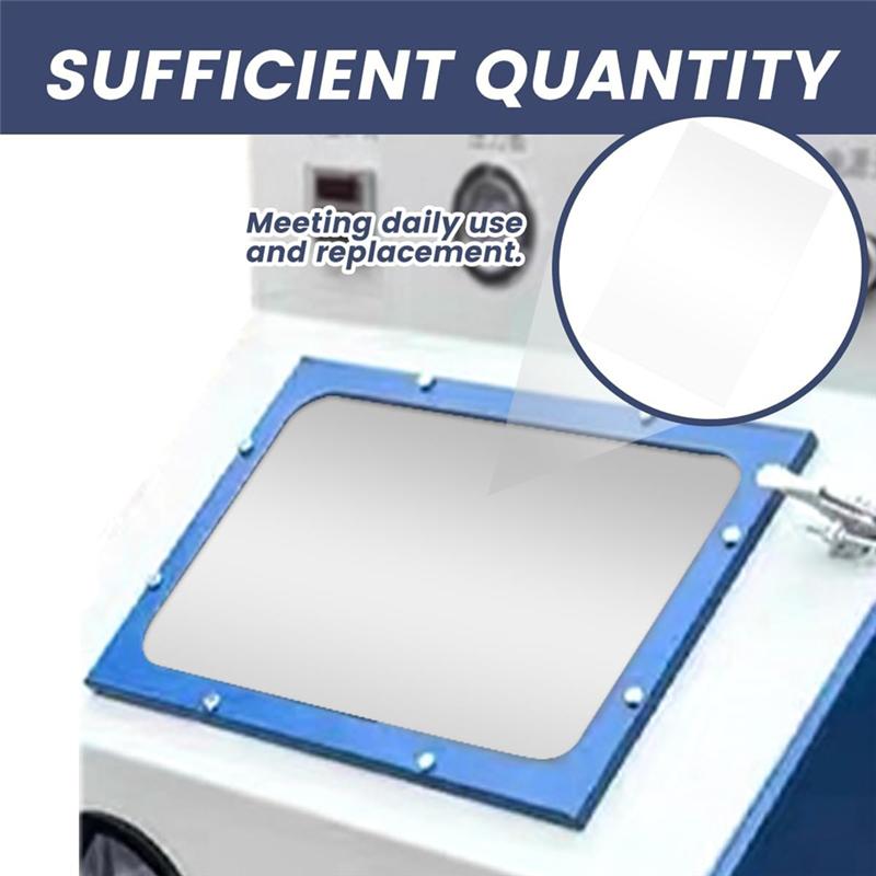 Mirror Clear Sandblaster Film 16 Pieces, Polyester Protective Film For Blast Cabinet With Double Sided Adhesive